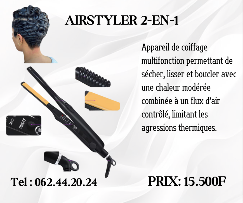 Airstyler 2-en-1 Lisseur  & Boucleur