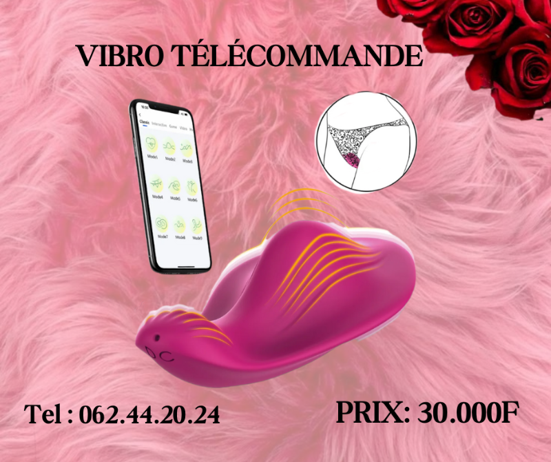 Vibro papillon télécommande a distance