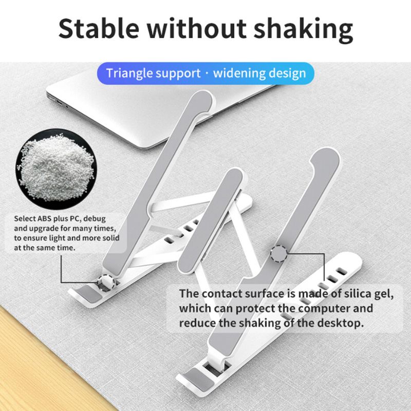 Plastic Foldable & Portable Laptop Stand | Lightweight Adjustable ...