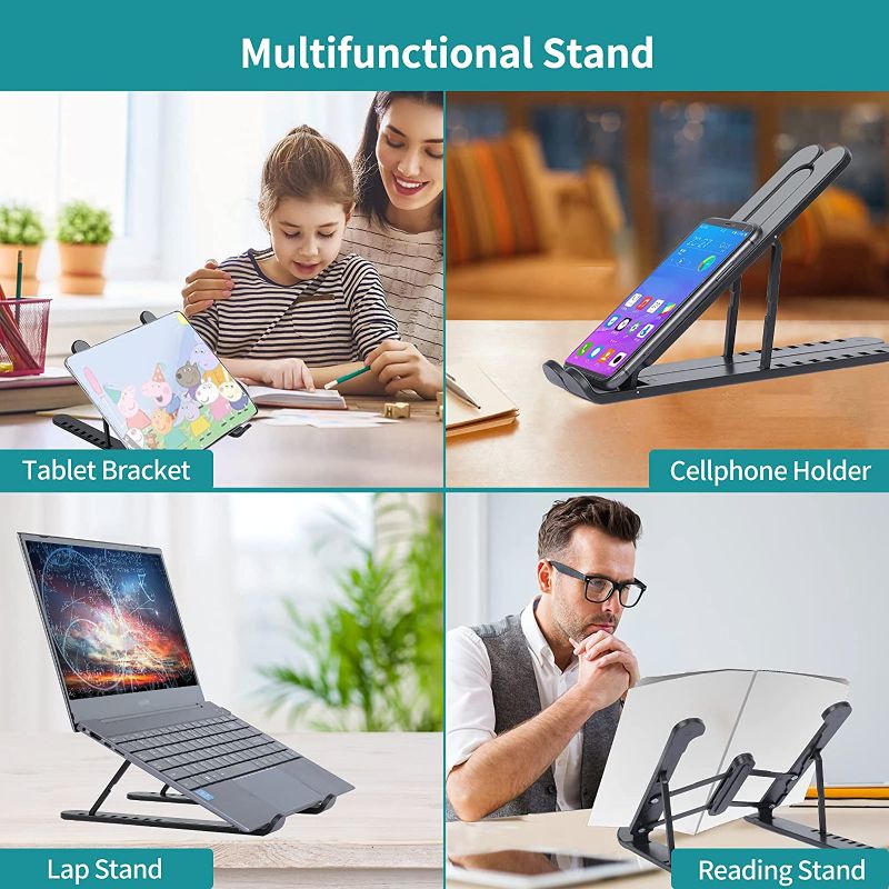 Plastic Foldable & Portable Laptop Stand | Lightweight Adjustable ...