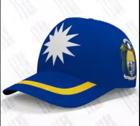 Custom printed Repbulic of Nauru cap