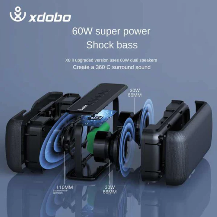 Xdobo X8 II Portable Bluetooth Compatible Speakers