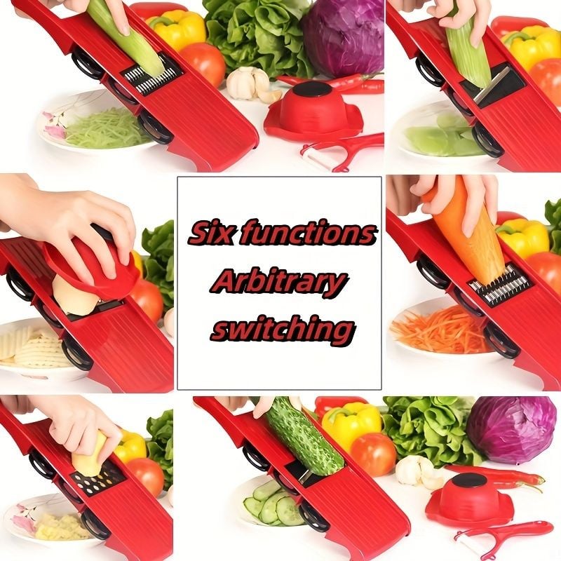 A Brand New 10-In-1 Multifunctional Vegetable Slicer with Upgraded Materials,