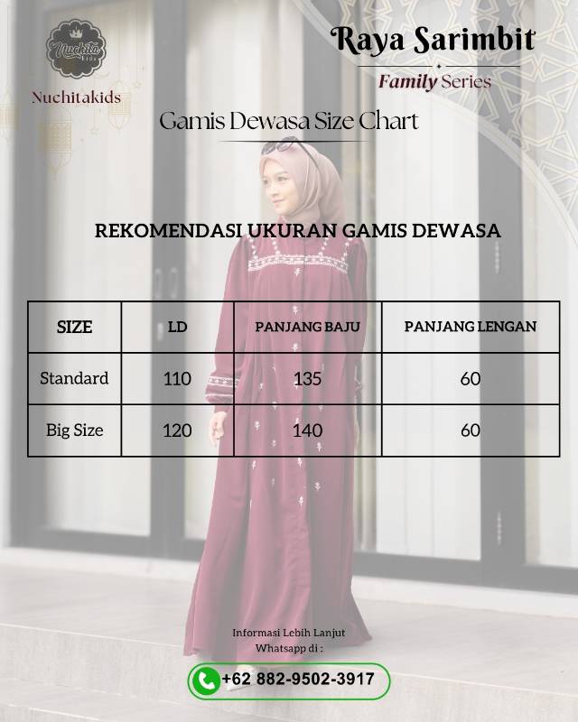 Gamis Sarimbit Dewasa