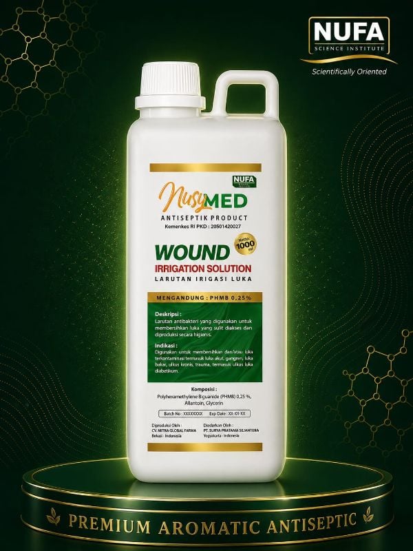 Nusymed Wound Irigation (PHMB) 1 liter (Mint)