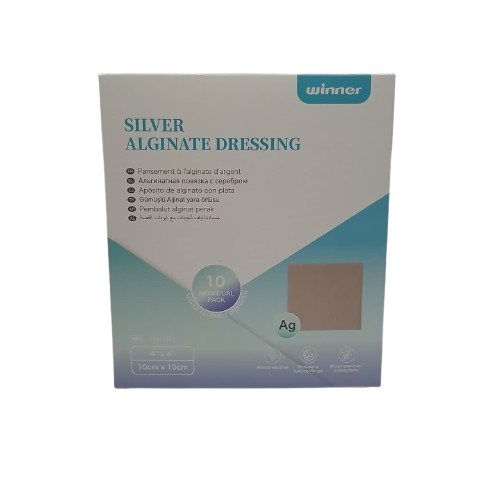 Silver Alginate Dressing 10cm x 10cm