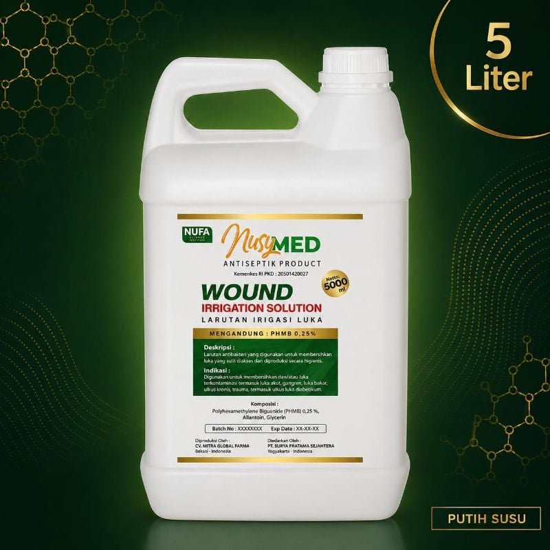 Nusymed Wound Irigation (PHMB) 5 liter (Mint)