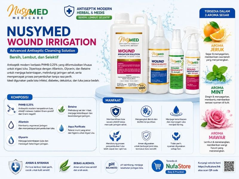 Nusymed Wound Irigation (PHMB) 30ml (Jeruk)
