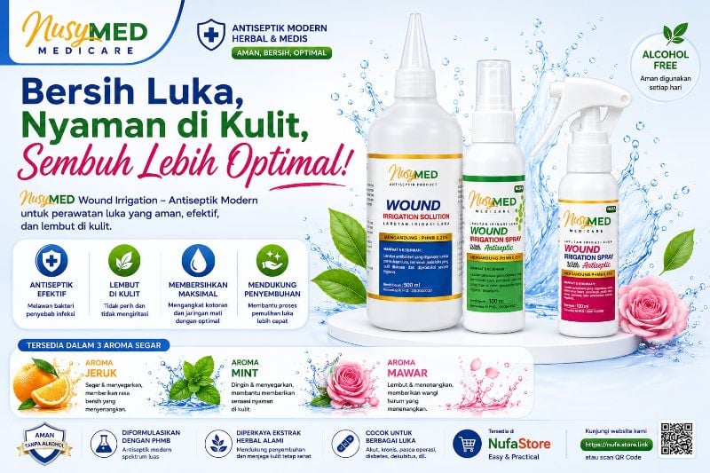 Nusymed Wound Irigation (PHMB) 30ml (Jeruk)