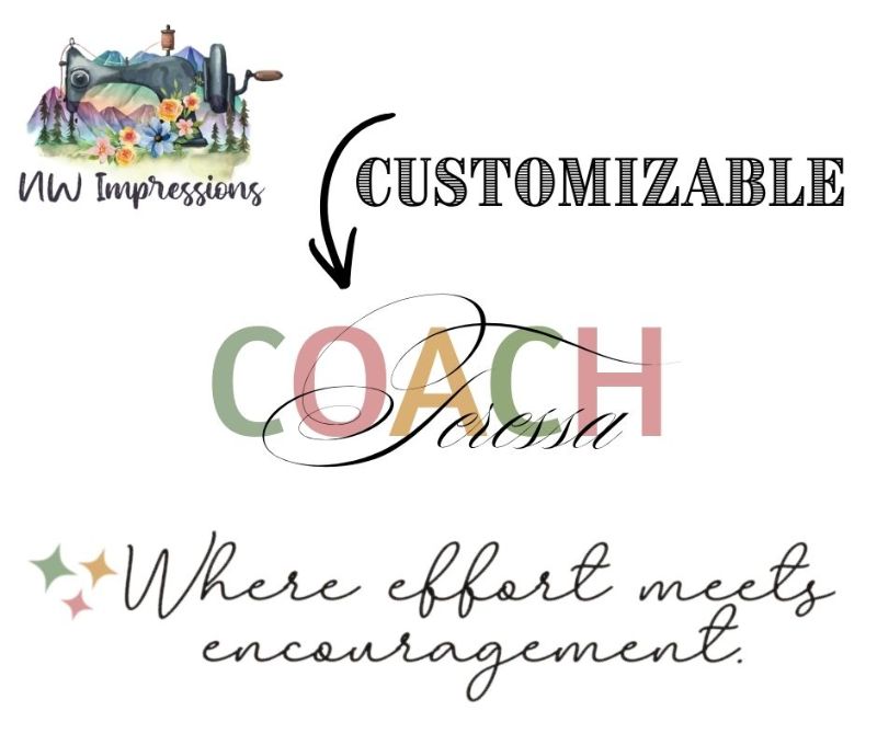 Ladies "Where effort meets encouragement" Coach Sweatshirt