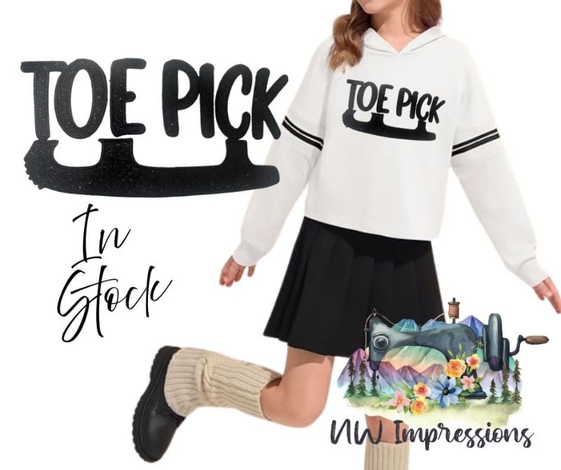 Toe Pick Lightweight Girls Hoodie
