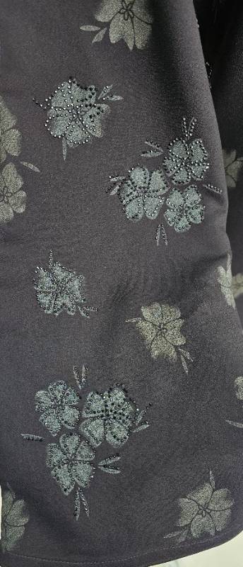 Floral Imprint Modest Abaya
