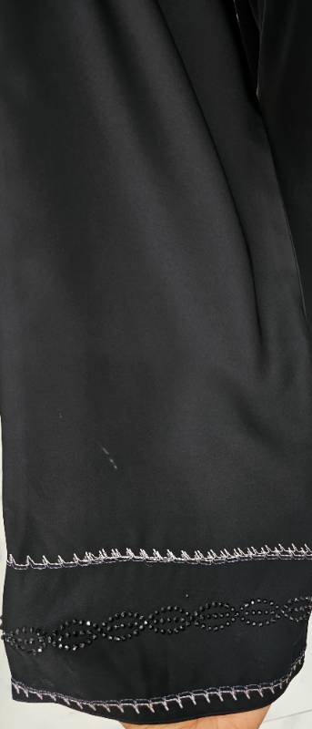 MyBatua Simple Plain Black Nida Abaya