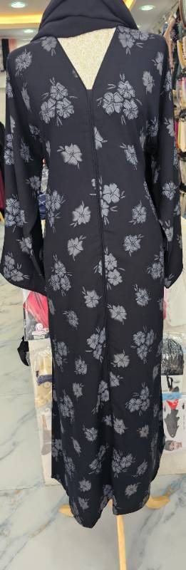 Floral Patterned Modest Abaya