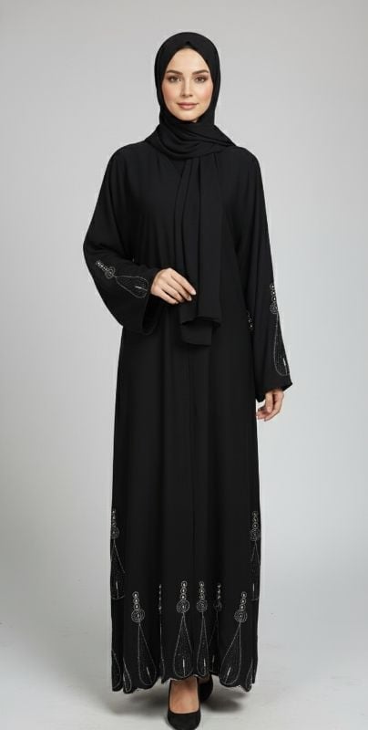 Midnight Dew: Where Soft Nidha Meets Shimmering Accents