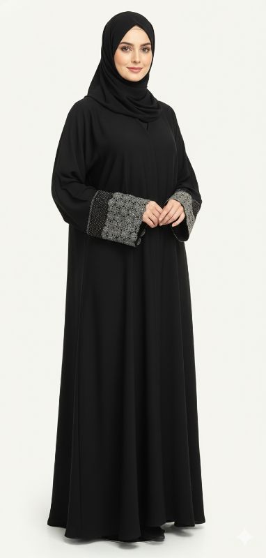 Graceful. Modest. Royal – Lace Sleeve Abaya