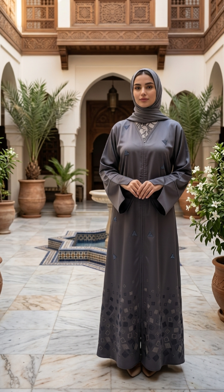 Lattice Slate: Elegance Carved in Every Stitch.