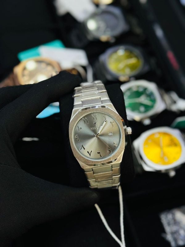 Viguur Men's Arabic Dial Watch – Luxury Stainless Steel Casual & Business Timepiece