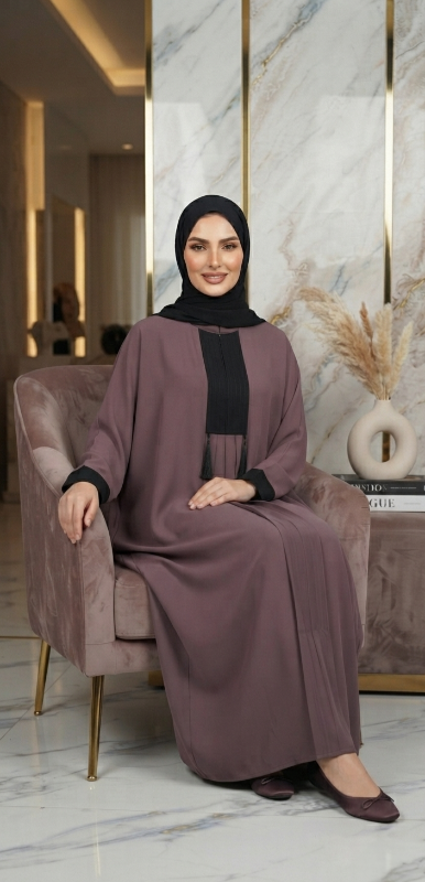 Luxury Kuwait Style Khftan China Nidha Abaya | Elegant Everyday Abaya for Women