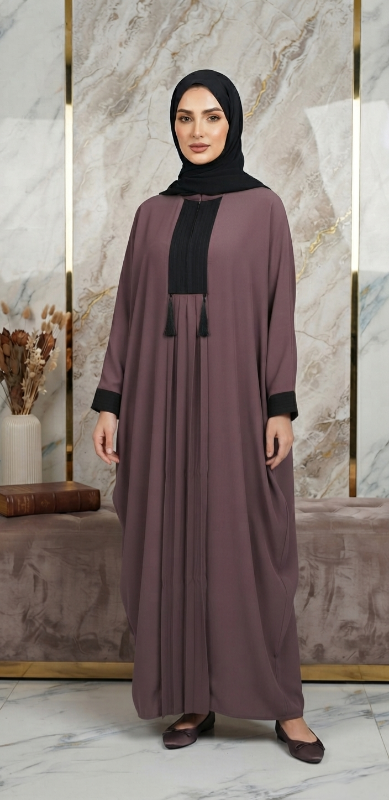 Luxury Kuwait Style Khftan China Nidha Abaya | Elegant Everyday Abaya for Women