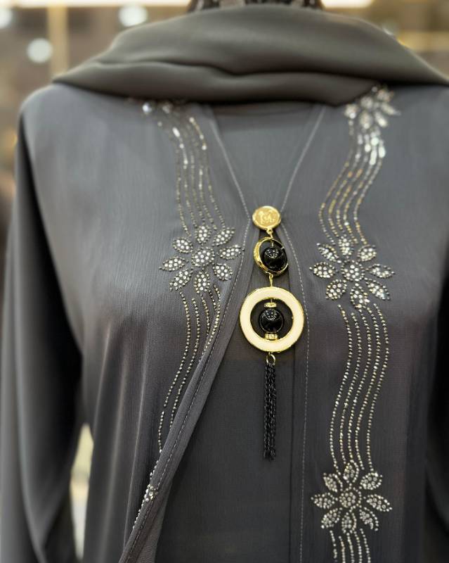 Grey Ember Abaya: A Masterpiece Of Design