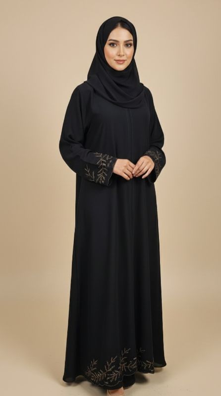 The Amber Flora: Where Midnight Nidha Meets Golden Blooms