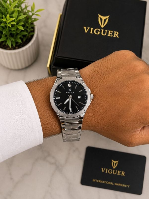 Viguer 1936 Men's Stainless Steel Water-Resistant Watch | 1-Year Warranty