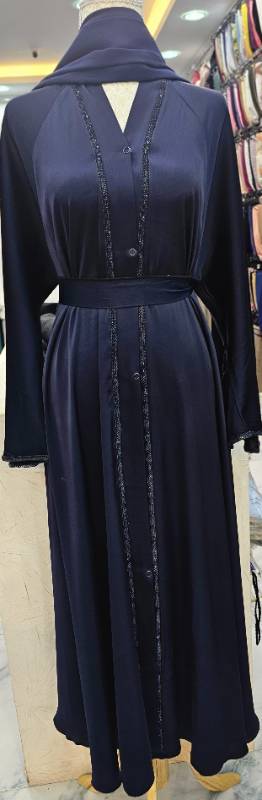 The Blue Enchantress:An Abaya that Commands Attention