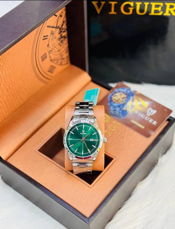 Vigour Gents Metal Watch Water-Resistant, Durable, and Stylish