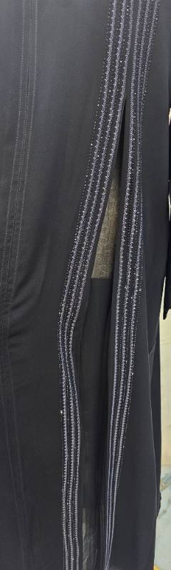 Step into the Night with Our Stunning Black Abaya