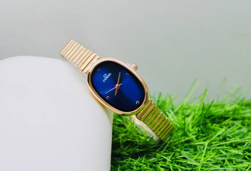 Coral Rhapsody - Ladies Oval Shaped Watch With 1 - Year Warranty