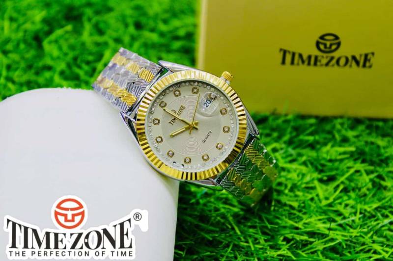Timezone Elegant Gents Metal Watch - 1316 Model, Water Resistant