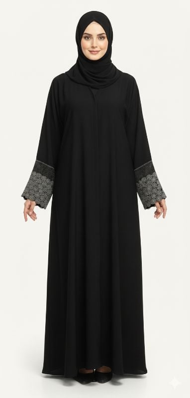 Graceful. Modest. Royal – Lace Sleeve Abaya