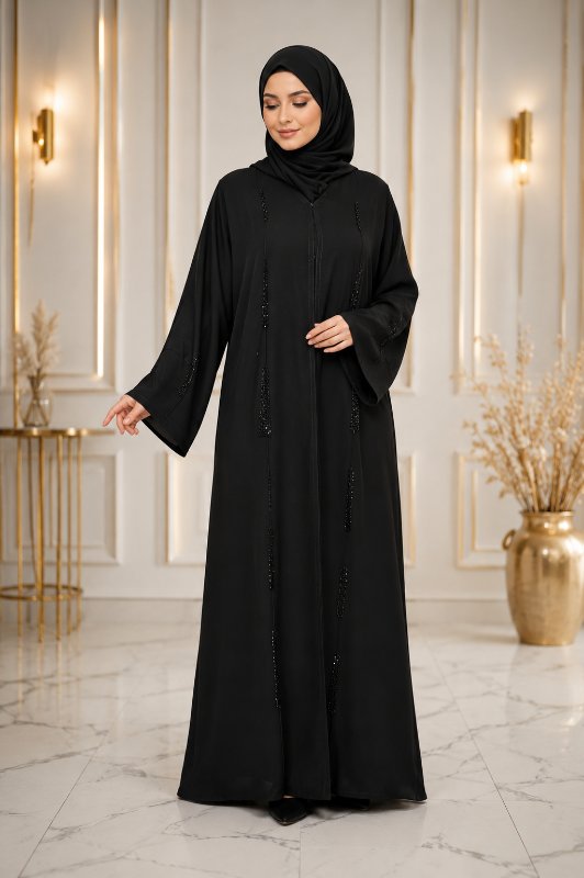 Timeless Elegance: Our Signature Korean Crepe Abaya