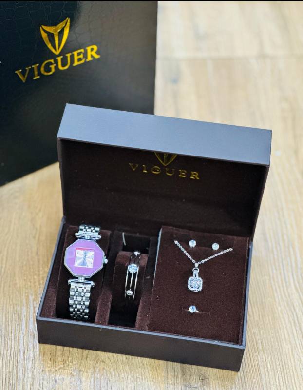 Vigour Goddess Chain Watch And Accessories Set - Timeless Elegance
