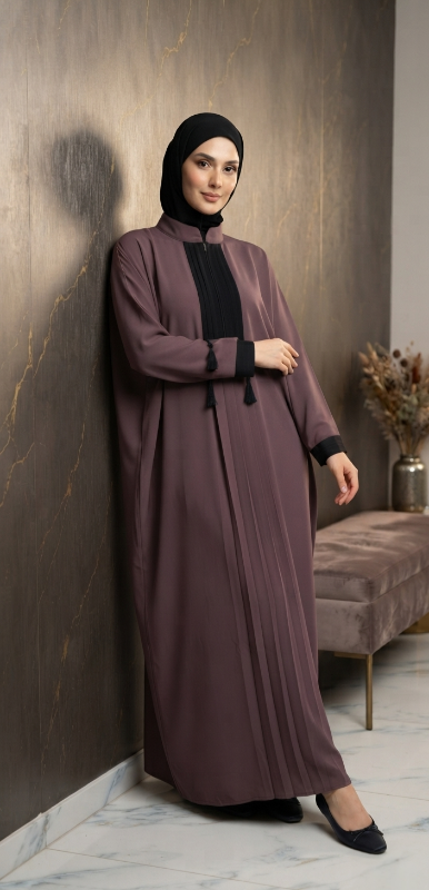 Luxury Kuwait Style Khftan China Nidha Abaya | Elegant Everyday Abaya for Women