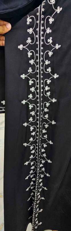 Black Nidha Glamour Silver Accents,Black Elegance