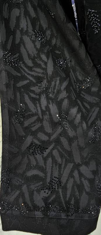 Black Pearl Elegance Modest Luxury Abaya