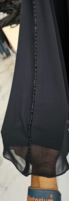 Flowy Black Khaftan Elegance Abaya