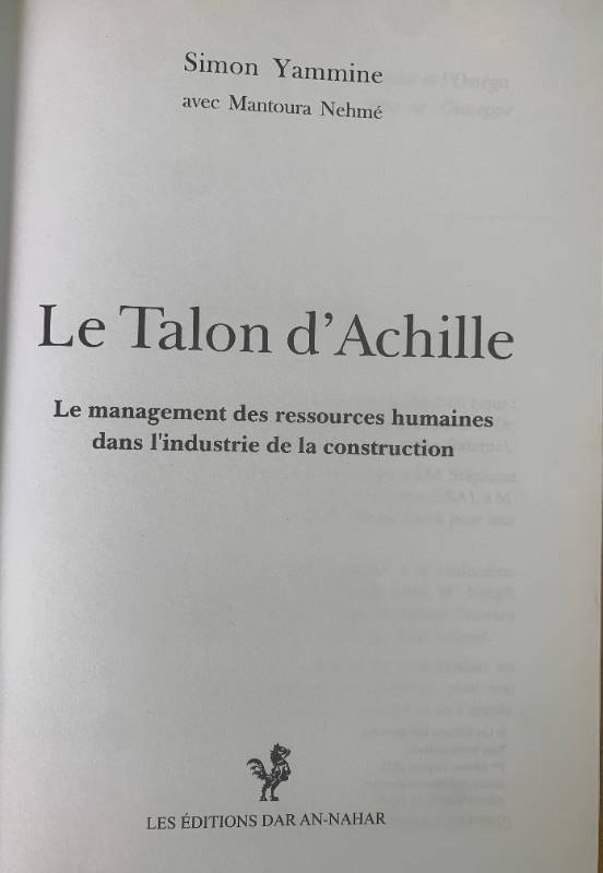 Le Talon d Achille, le management des ressources humaines dans l industrie de la construction