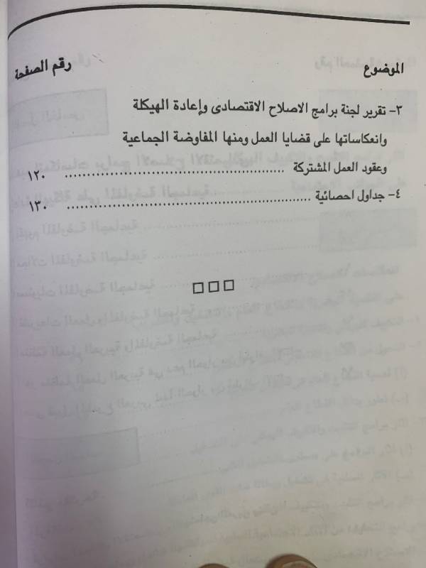 برامج الاصلاح الاقتصادي واعادة الهيكلة وانعكاساتها على مسائل العمل