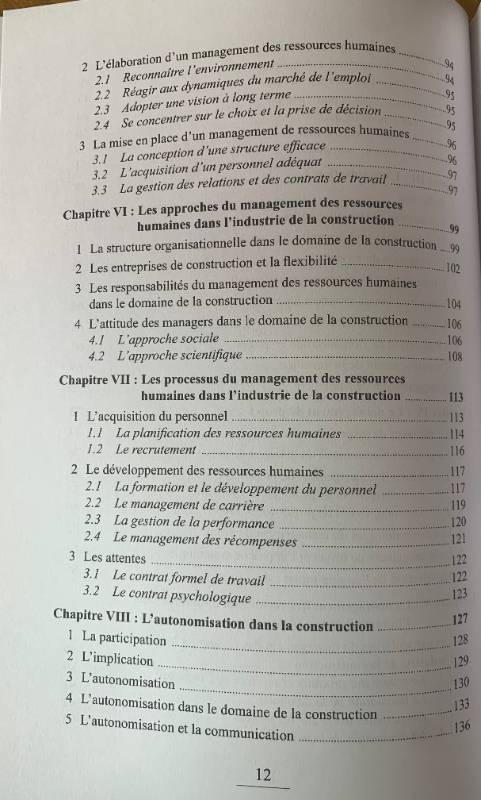 Le Talon d Achille, le management des ressources humaines dans l industrie de la construction