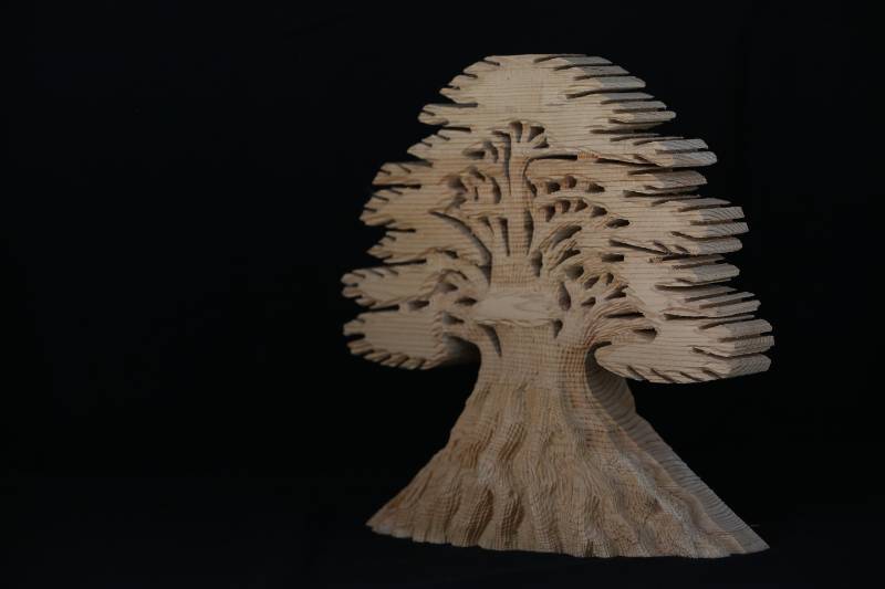 Handcrafted Cedar Wooden Tree Sculpture – Natural Wood Art Decor
منحوتة شجرة ارز خشبية يدوية – ديكور فني طبيعي من الخشب