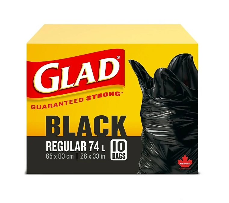 Black Trash Bag 74L