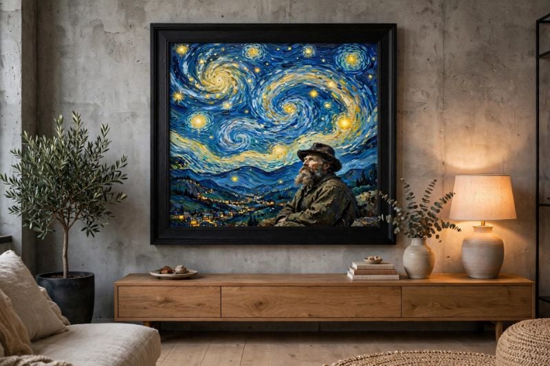 Philosopher Van Gogh Galaxy Art