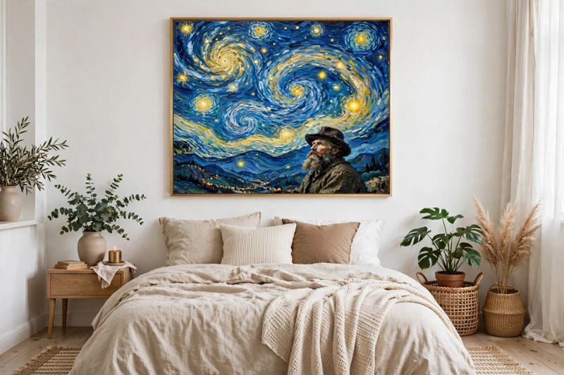 Philosopher Van Gogh Galaxy Art