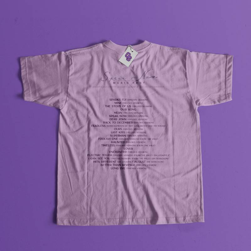 SNTV Music Fest Tracklist Lilac Shirt