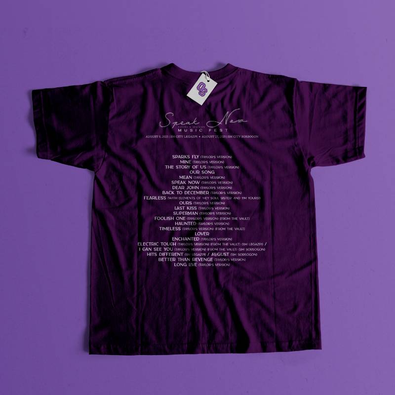 SNTV Music Fest Tracklist Dark Orchid Shirt