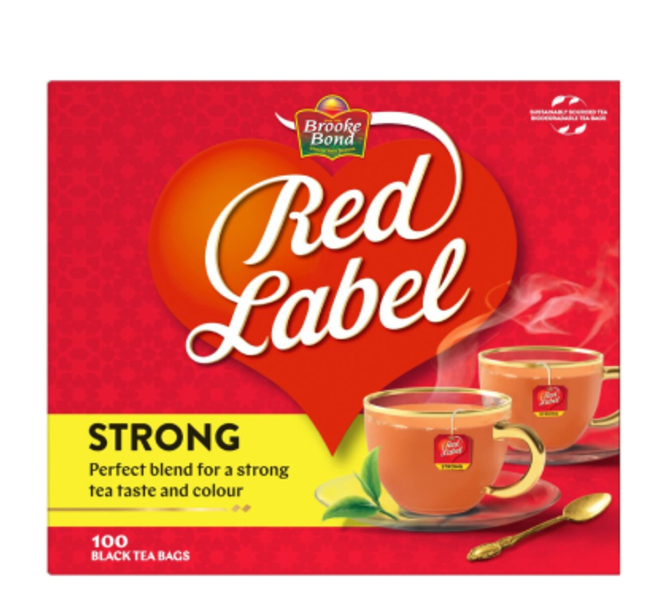 Brooke Bond Red Label Black Tea 100 Teabags