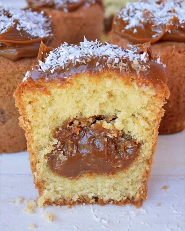 Budín Dulce de leche y coco